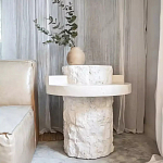 Дизайнерский журнальный стол цилиндрической формы фактурный Mylepen варинант исполнения - 2 | Loft Concept в Ростове-на-Дону