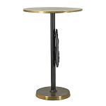 Столик приставной с абстрактным основанием и акцентом в виде золотистого диска Heavenly Space варинант исполнения - 4 | Loft Concept в Ростове-на-Дону